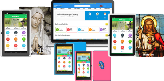 Biblezon Catholic Tablet + Lifetime CatholicBrain Access- SHIPS OCTOBER 31, 2025
