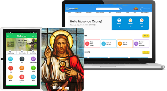 Biblezon Catholic Tablet + Lifetime CatholicBrain Access- SHIPS OCTOBER 31, 2025