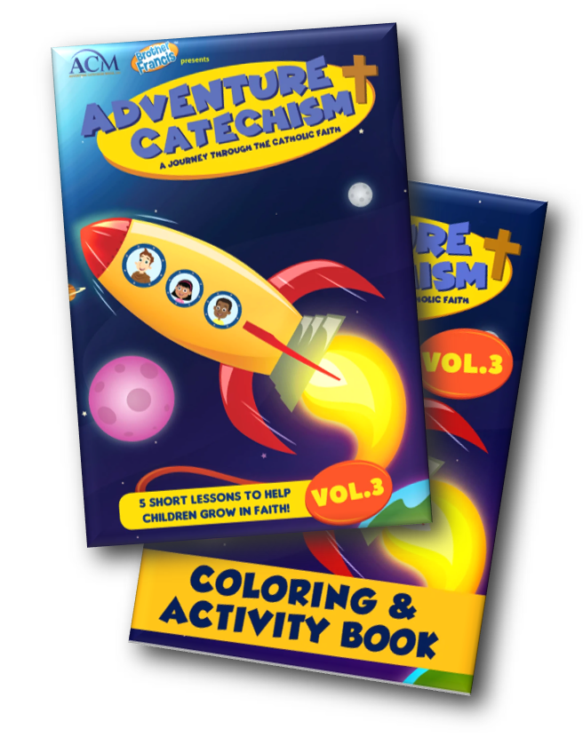 Adventure Catechism Books Set (1 x Reader, 1 x Coloring Book)