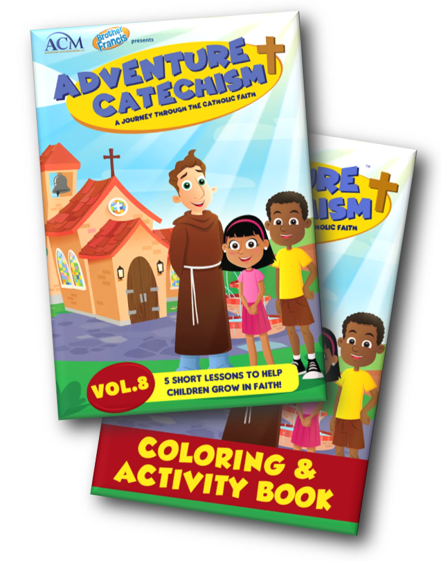 Adventure Catechism Books Set (1 x Reader, 1 x Coloring Book)