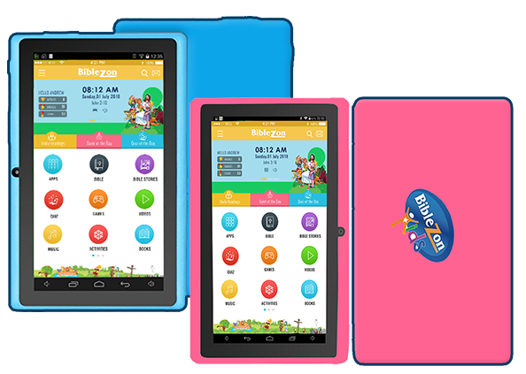 Biblezon Kids Catholic Tablet (Pink)- SHIPS OCTOBER 31, 2025
